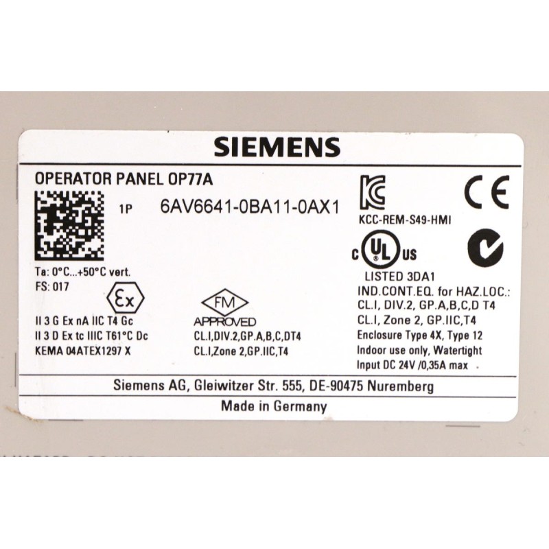 6AV6641-0BA11-0AX1
