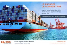 La escasez de suministros afecta ya a la producción del 37% de las industrias españolas